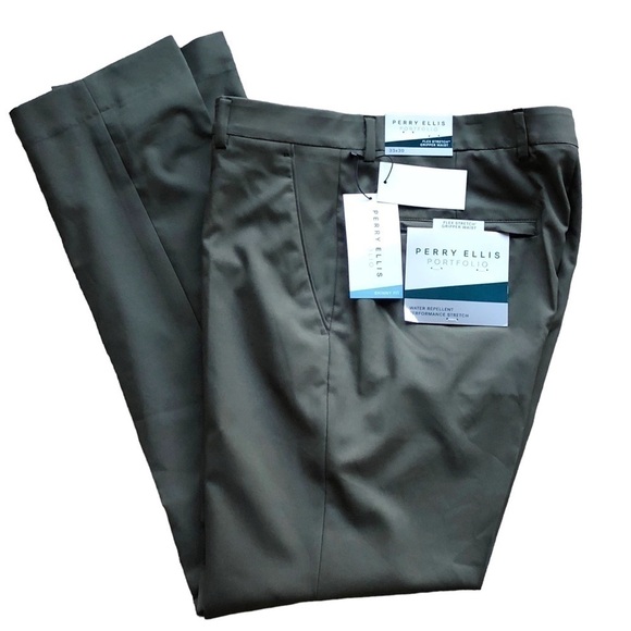 Perry Ellis Skinny Fit Flex Stretch Flat Front Dress Pants W33 L 30 - Picture 11 of 11